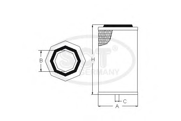 SCT Germany SB 3282 Air Filter